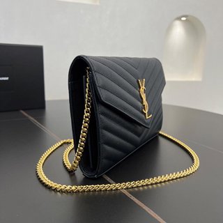Bolso Yves Saint Laurent (YSL) Negro y dorado