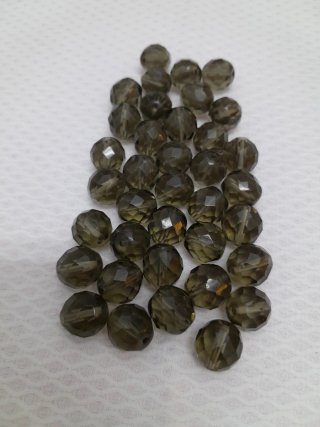 37 Bolas Cristal Facetado Verde