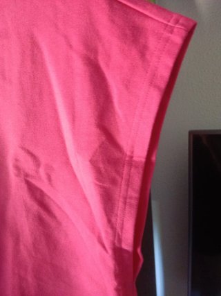 Camiseta Crop Top Mujer Shein Fucsia Talla XS