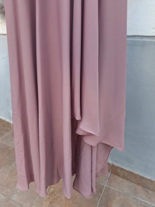 Vestido Negro y Rosa T 36. Medidas en descripción