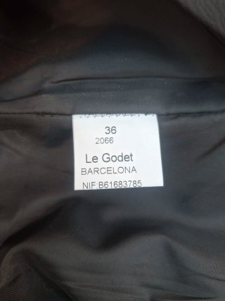 Vestido Negro y Rosa T 36. Medidas en descripción