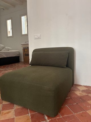 Sillón individual verde oliva