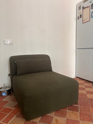Sillón individual verde oliva