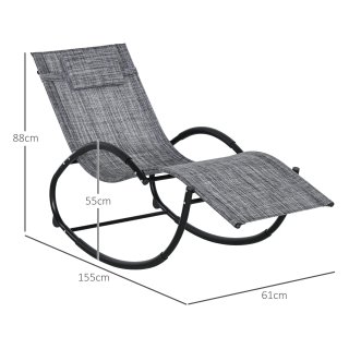 Sedia Sdraio a Dondolo Zero-Gravity da Esterno