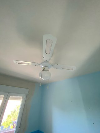Lámpara Ventilador de Techo Blanca