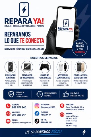 Reparación de Consolas y Mandos en Torrent