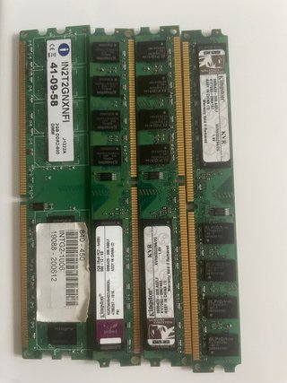 4x Módulos RAM Kingston 2GB DDR2