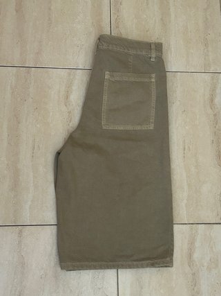 Zara Pantalones Cortos Verde Oliva