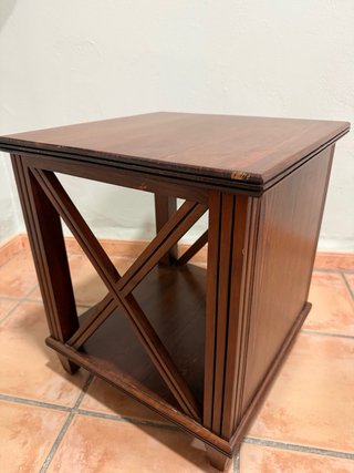 Juego de 2 mesas auxiliares de madera