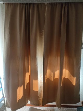 Cortinas Opacas MIULEE Beige 245x140 RIEL/Barra