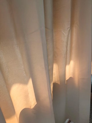 Cortinas Opacas MIULEE Beige 245x140 RIEL/Barra