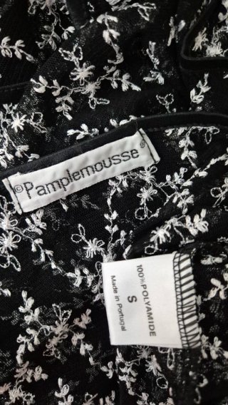Top Renda Preto e Branco Tamanho S