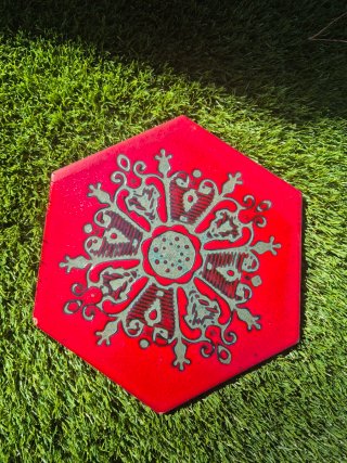 Baldosas hidráulicas hexagonales antiguas