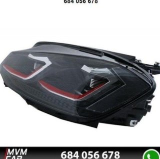 Faros delanteros Red edition Led para VW Golf 7.5
