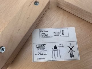 Taburete Ikea FROSTA Madera precio unidad.