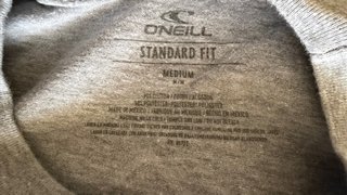 Camiseta O'Neill Team Gris Talla M
