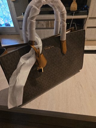 Bolso Michael Kors Marrón y Dorado