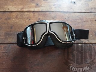 Occhialoni da moto lenti a specchio