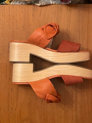 HANNIBAL LAGUNA - Sandalias cuña madera 36