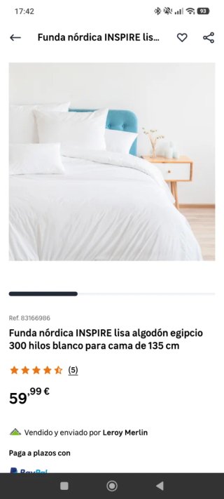 Funda Nórdica Algodón Egipcio 300 Hilos Cama 135