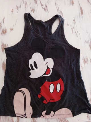 Camiseta sin mangas Mickey Mouse mujer
