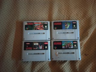 Super Nintendo Cartuchos (4 Juegos) A negociar