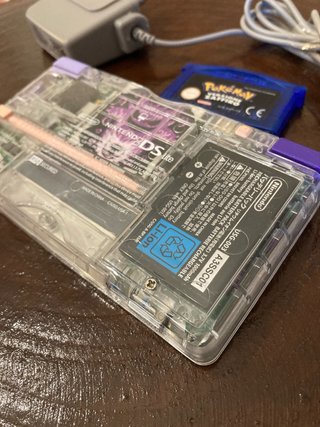 Nintendo DS Lite Macro Transparente + GBA Zafiro