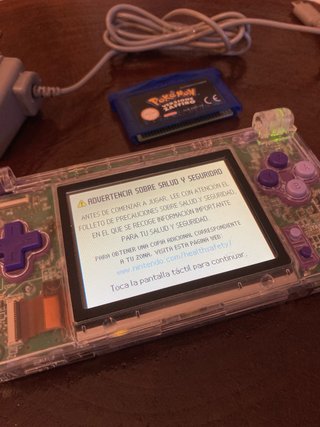 Nintendo DS Lite Macro Transparente + GBA Zafiro