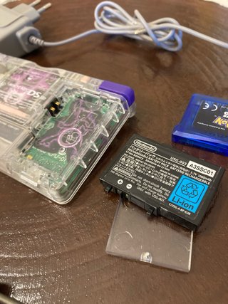 Nintendo DS Lite Macro Transparente + GBA Zafiro