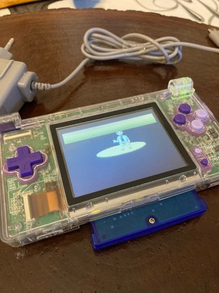 Nintendo DS Lite Macro Transparente + GBA Zafiro