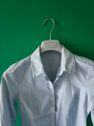 Blusa Stradivarius Rayas Azul y Blanco