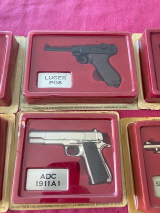 Modellini pistole: Walther, Mauser, Luger, ADC, Pa