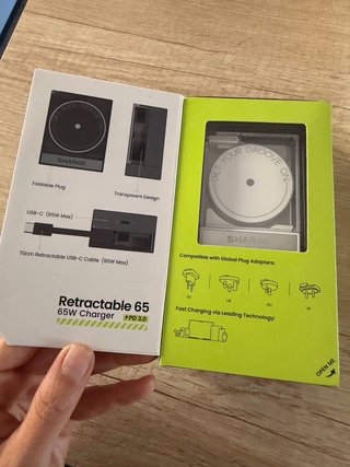 Cargador Sharge Retráctil 65W USB-C