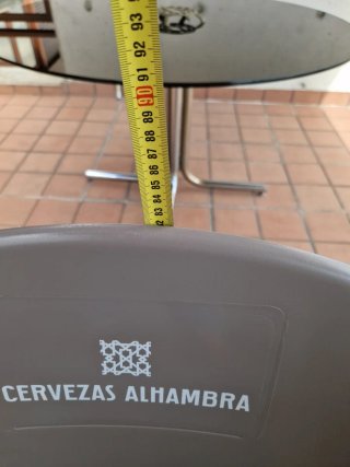 4 Sillas de terraza Cervezas Alhambra