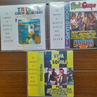 3 CDs Manolo García - Comienzos Sello Seven