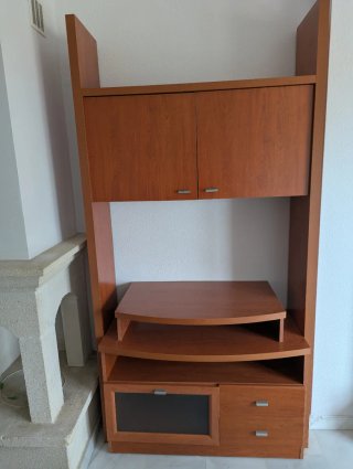 Mueble de salón modular madera. Todo por 100€
