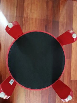 Puff Reposapiés Rojo Ikea