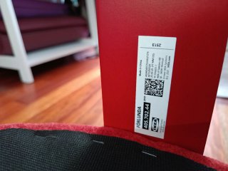 Puff Reposapiés Rojo Ikea