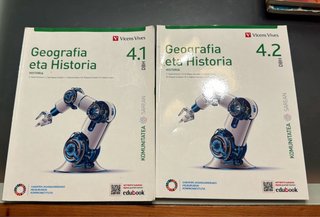 Libros GeografiaHistoria euskera Vicens Vives 4eso