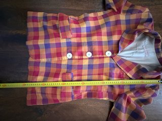 Chaqueta Zara cuadros multicolor verano