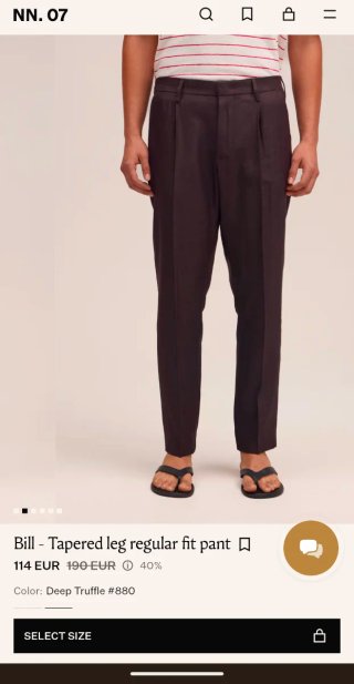 Pantalones pana NN07 Bill Talla 32/32 Nuevos