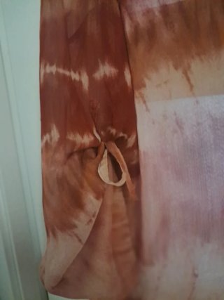 Camisa Mango Tie-Dye Naranja y Marrón