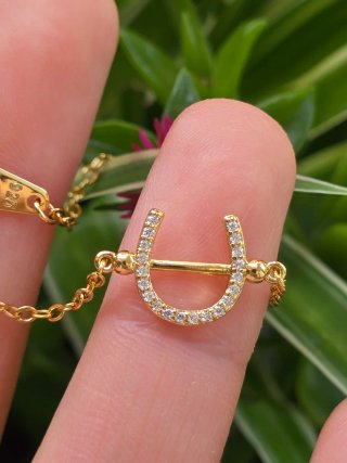 Bracciale portafortuna con diamanti moissanite