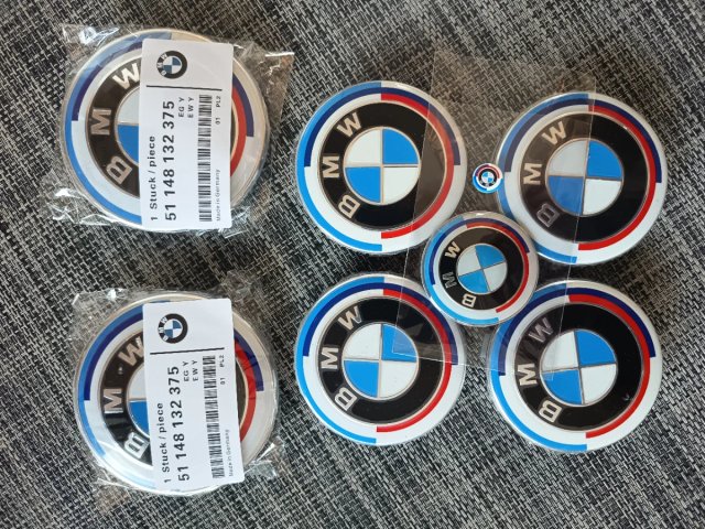 8 Insegne BMW 50° Anniversario (Kit)