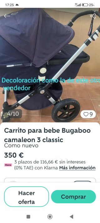 Bugaboo Cameleon 3 Azul Marino