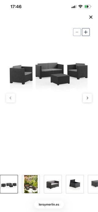 Conjunto de muebles de jardín