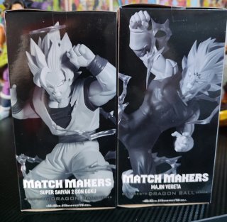 Figuras Dragon Ball Z - Goku SS2 y Majin Vegeta