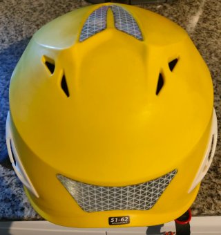Casco de protección de seguridad en el trabajo.