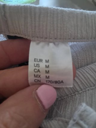 Conjunto H&M Top y Pantalón Beige Talla M