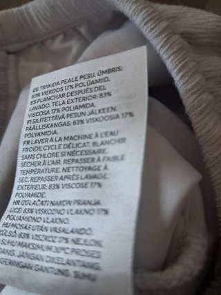 Conjunto H&M Top y Pantalón Beige Talla M
